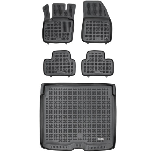 Комплект резиновых ковриков и коврика на Volvo XC40 2017-2019 подходит и для гибрида