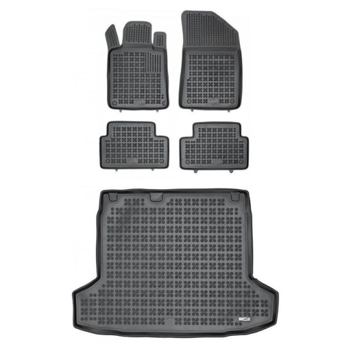 Комплект гумових килимків для Peugeot 508 I 2010-2018 Sedan також для Hybrids