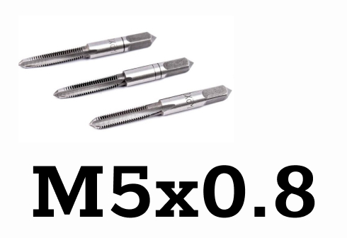 Метчики ручные М5х0,8мм 3 шт., Rock FORCE