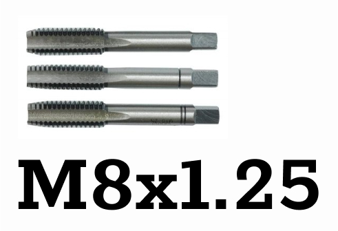 Метчики ручные М8х1,25 (3 шт), Rock FORCE