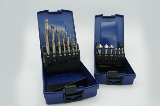 Набор метчиков + сверла HSS-G + зенковки 20 шт.