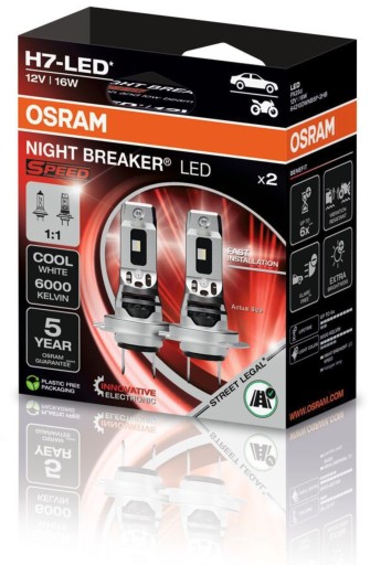 H7 NIGHT BREAKER LED SPEED Plug'Play схвалено 6000K 5-РІЧНА ГАРАНТІЯ