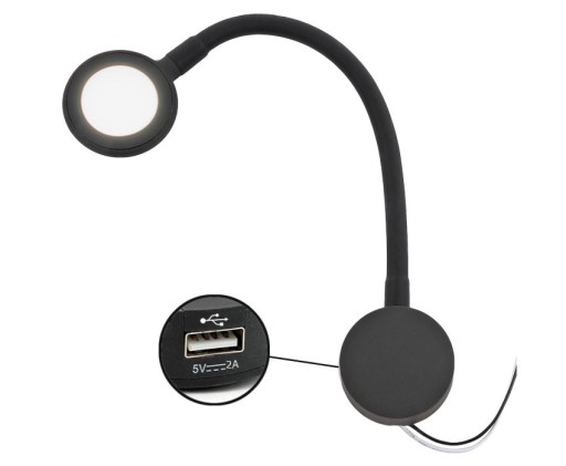 4306910H - Haba Verona Гибкая светодиодная лампа + USB зарядка для прицепа RV