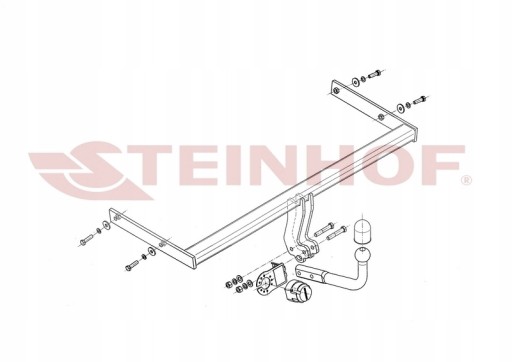 БУКСИРОВОЧНЫЙ КРЮК AUDI A3 SPORTBACK 3/5 D 2008-2013 BALL A PIECE STEINHOF