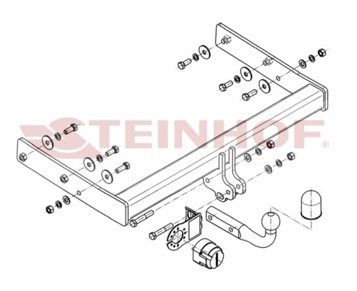 БУКСИРОВОЧНЫЙ КРЮК VW TRANSPORTER T5 (ФУРГОН, МИКРОАВТОБУС) 2003- V-119