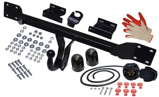 БУКСИРУВАЛЬНИЙ ГАК + РЕГУЛЯЦІЯ + ЧОХЛИ для BMW 5 SERAI V E60 SEDAN + E61 COMBI 2003-10