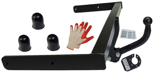 HAKPOL БУКСИРУВАЛЬНИЙ ГАК + КОЛПАКИ SKODA FABIA 5-дверний HTB 1 I+2 II+5J 1999-2014 р.в.