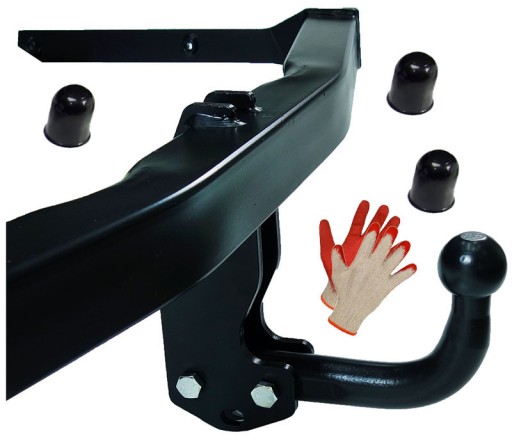 БУКСИРУВАЛЬНИЙ ГАК HAKPOL + КОЛПАКИ для VW VOLKSWAGEN TOURAN 03-15 I 1T MK1 VAN