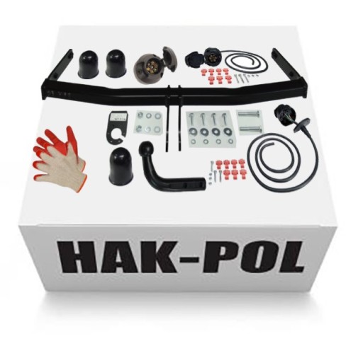 HAKPOL БУКСИРОВОЧНЫЙ КРЮК+РЕГУЛЯТОРЫ+HAPS+ПЕРЧАТКИ для SEAT ALTEA+XL 2004-2015