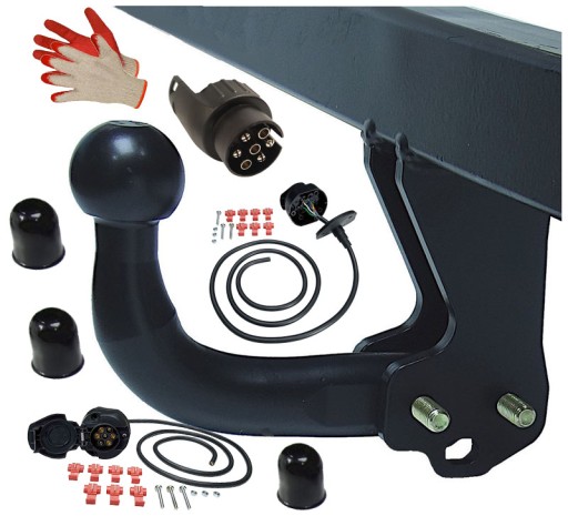 HAKPOL БУКСИРОВОЧНЫЙ КРЮК + ЖГУТ ПРОВОДОВ VW PASSAT B6 + KOMBI + 4d 2005-2010 + АДАПТЕР7P/13