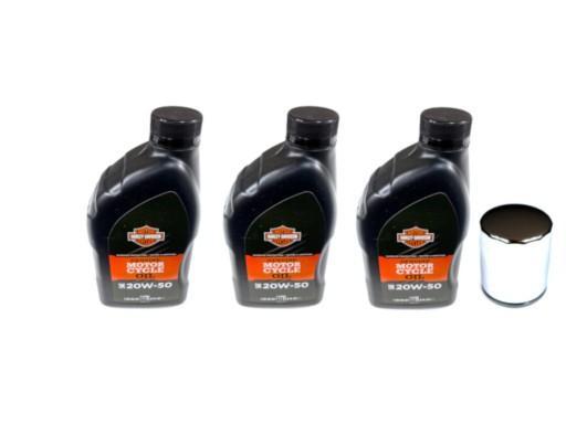 КОМПЛЕКТ МАСЛА HARLEY МИН. 3L 20W50, ХРОМ ФИЛЬТР