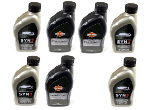 HARLEY SYNTHETIC OIL SET SYN3 4L 20W50, 3L F+