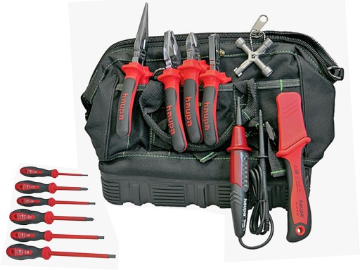 HAUPA 220510 Набір сумка з інструментами для електриків VDE 1000V 13 шт.