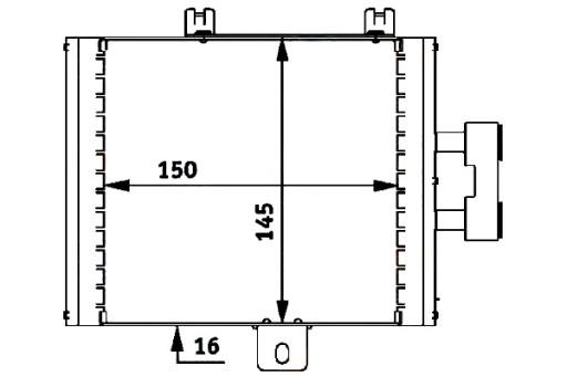 8MO 376 - ОХОЛОДЖувач масла HELLA 2155000000 A 120007N MS3536