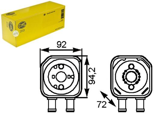 HEL8MO 376 - HELLA МАСЛООХОЛОДЖУВАЧ HELLA 028117021C 028117021H
