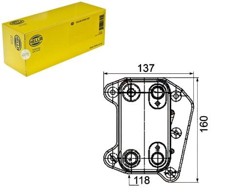 HEL8MO 376 - HELLA МАСЛООХОЛОДЖУВАЧ HELLA A6111880501 6111880501