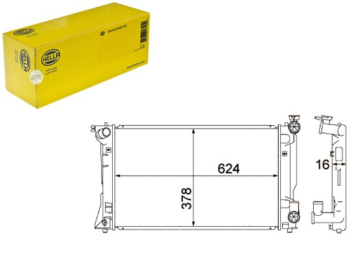 HEL8MK 376 773-681(EXT) - HELLA ENGINE RADIATOR - СИСТЕМА ОХОЛОДЖЕННЯ ДВИГУНА