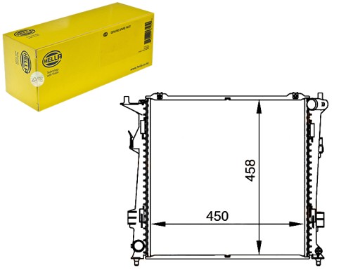 HEL8MK 376 764-461(EXT) - HELLA ENGINE RADIATOR - СИСТЕМА ОХОЛОДЖЕННЯ ДВИГУНА