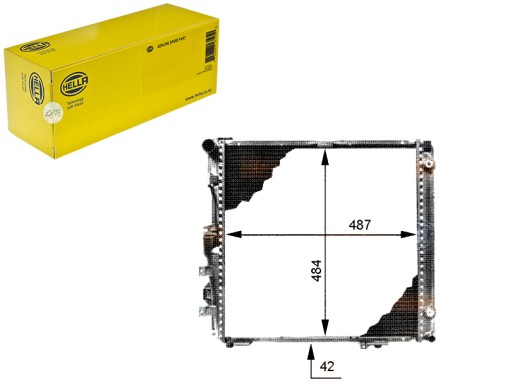 HEL8MK 376 713-294(EXT) - HELLA ENGINE RADIATOR - СИСТЕМА ОХОЛОДЖЕННЯ ДВИГУНА