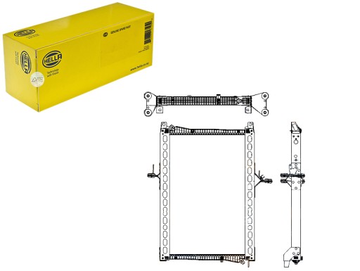 HEL8MK 376 - HELLA INTECOOLER НИЗКОТЕМПЕРАТУРНЫЙ ОХЛАДИТЕЛЬ