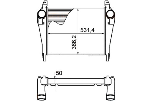 8ML 376 - ИНТЕРКУЛЕР HELLA 504028468 407008N IV4106 3767581