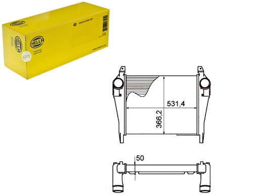 HEL8ML 376 - ИНТЕРКУЛЕР HELLA 7043033 IC230 97063 30265