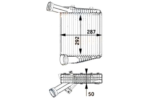 8ML 376 - HELLA ИНТЕРКУЛЕР 7P0145804A 7L6145804 9551106401