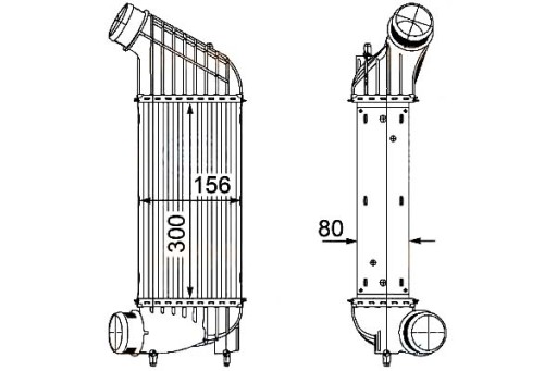 8ML 376 - ИНТЕРКУЛЕР HELLA, ОХЛАДИТЕЛЬ НАДДУВОЧНОГО ВОЗДУХА