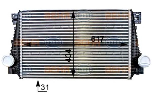 8ML 376 - ИНТЕРКУЛЕР HELLA, ОХЛАДИТЕЛЬ НАДДУВОЧНОГО ВОЗДУХА