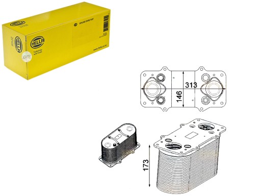 HEL/8ML 376 - HELLA INTERCOOLER НАДАРЮВАЛЬНИЙ ОХОЛОДЖУВАЧ ПОВІТРЯ
