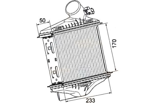 8ML 376 - HELLA INTERCOOLER НАДАРЮВАЛЬНИЙ ОХОЛОДЖУВАЧ ПОВІТРЯ