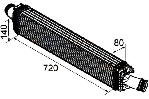 8ML 376 - HELLA INTERCOOLER НАДАРЮВАЛЬНИЙ ОХОЛОДЖУВАЧ ПОВІТРЯ