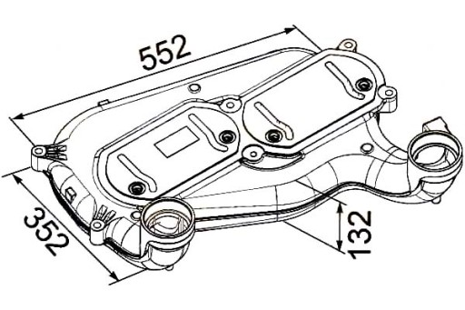 1007341441 8ML - HELLA INTERCOOLER НАДАРЮВАЛЬНИЙ ОХОЛОДЖУВАЧ ПОВІТРЯ
