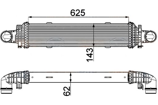 8ML 376 - ІНТЕРКУЛЕР HELLA DB C-КЛАС 07-
