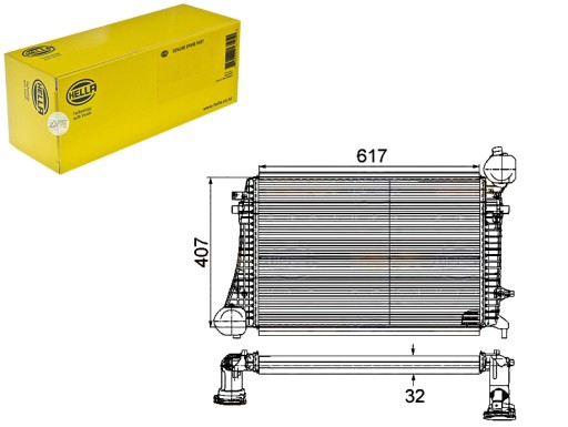 HEL8ML 376 - ИНТЕРКУЛЕР HELLA HELLA 1K0145803G 1K0145803R