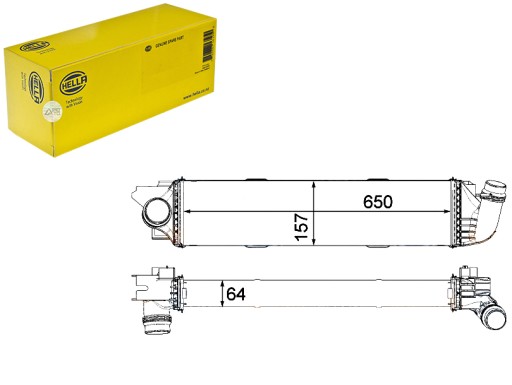 HEL8ML 376 - ІНТЕРКУЛЕР HELLA OPEL VIVARO COMBI 1.6 CDTI