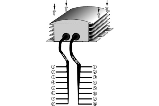 5DS 008 125-011 - HELLA ТРАНСФОРМАТОР РЕДУКТОР 24 12V