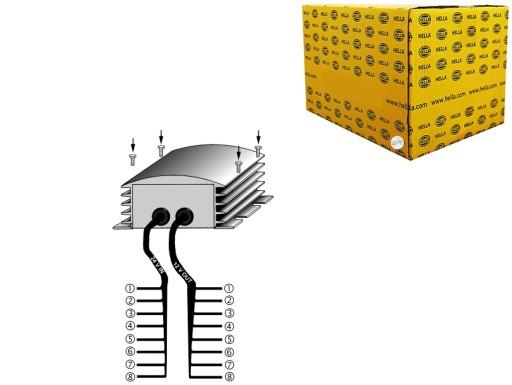 5DS 008 125-011 - HELLA ТРАНСФОРМАТОР РЕДУКТОР 24 12В