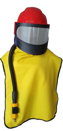 Шлем пескоструйная маска вентиляционный защитный фартук