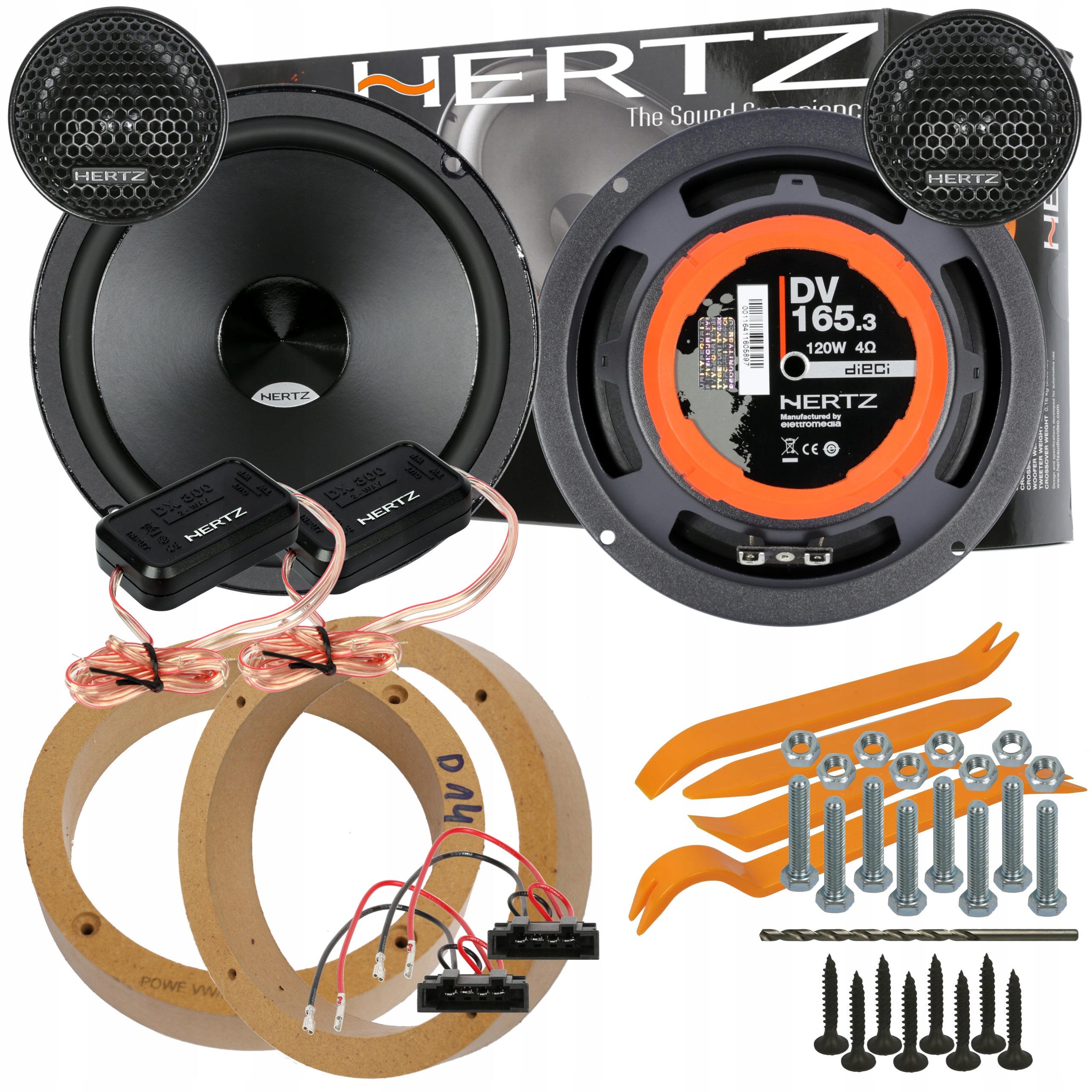 HERTZ DSK165 колонки VW PASSAT B5 B6 B7 CC BORA