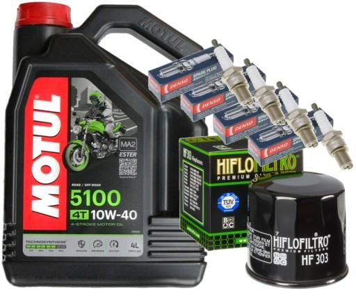 HF303 ZESTAW OLEJ MOTUL 5100 4L FILTR ŚWIECE HONDA PC800 PACIFICCOAST 89-98 - НАБОР МАСЛА HF303 MOTUL 5100 4L ПРОБКИ ФИЛЬТРА HONDA PC800 PACIFICCOAST 89-98