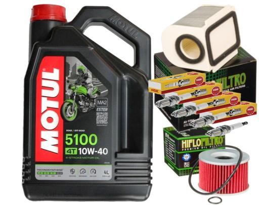 HF401 ZESTAW OLEJ MOTUL 5100 10W404L FILTR HFA4906 YAMAHA XJR 1200 95-98 - HF401 МАСЛЯНЫЙ КОМПЛЕКТ MOTUL 5100 10W404L ФИЛЬТР HFA4906 YAMAHA XJR 1200 95-98