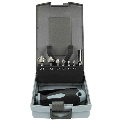 Зенкери HIKOKI 90° набір M3/M4/M5/M6/M8/M10 8 шт. 780129