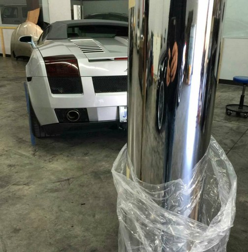 HIT — Фольга HEXIS Super Chrome Silver Gloss 137см x 50см | ПРЕМИУМ фольга