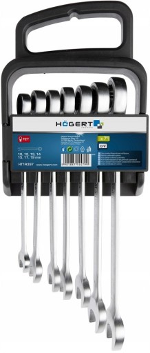 HOGERT HT1R397 НАБОР КЛЮЧЕЙ КОМБИНИРОВАННЫХ С ТРЕЩОТКОЙ 10-19мм 7 шт.