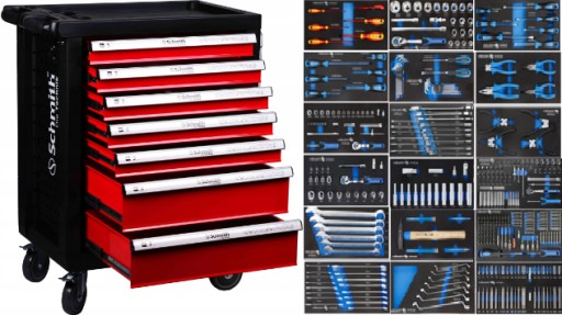 HOGERT HT7G062 ТЕЛЕЖКА ДЛЯ МАСТЕРСКИХ ИНСТРУМЕНТАЛЬНЫЙ ШКАФ 402 шт. SCHMITH