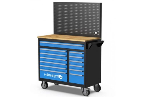 HOGERT МАСТЕРСКАЯ ШКАФ С 13 ЯЩИКАМИ И НАСТЕННОЙ ПАНЕЛИ HT7G044