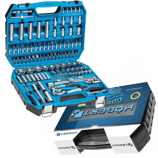 НАБОР ТОРЦЕВЫХ КЛЮЧЕЙ HOGERT, ИНСТРУМЕНТЫ, 112 шт. HT1R432, БИТЫ TORX, КЛЮЧИ
