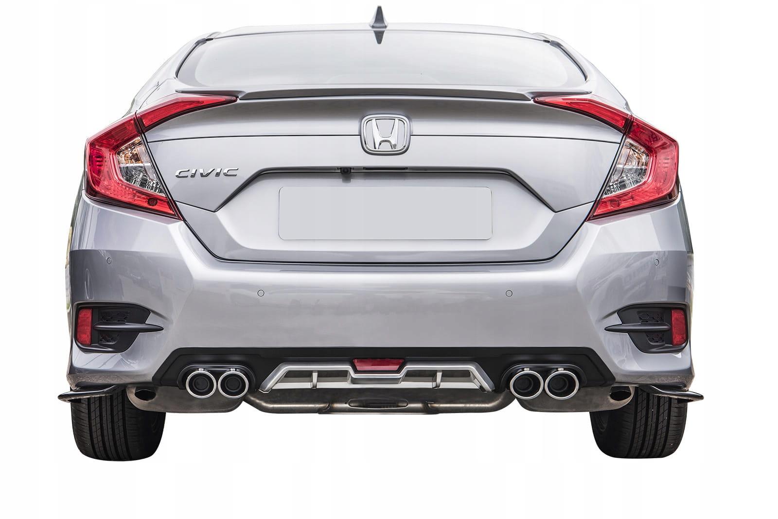 HONDA CIVIC X 2015-2021 СЕДАН ДИФФУЗОР ЗАДНЕГО БАМПЕРА