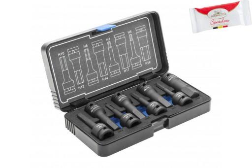 HÖGERT НАБІР ШЕСТИГІРНИХ УДАРНИХ КЛЮЧІВ 8 ШТ., 1/2″, CRMO HT6R004